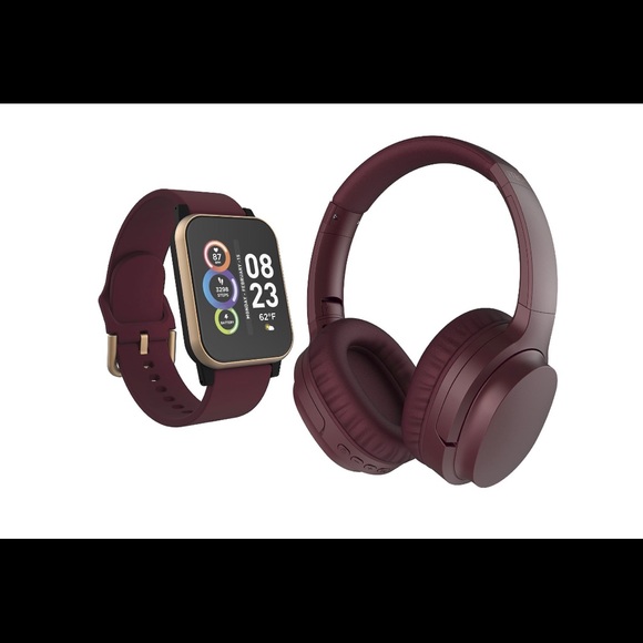 iTech Fusion 2 Unisex Burgundy Smart
Watch with Wireless Headphone - Picture 3 of 16